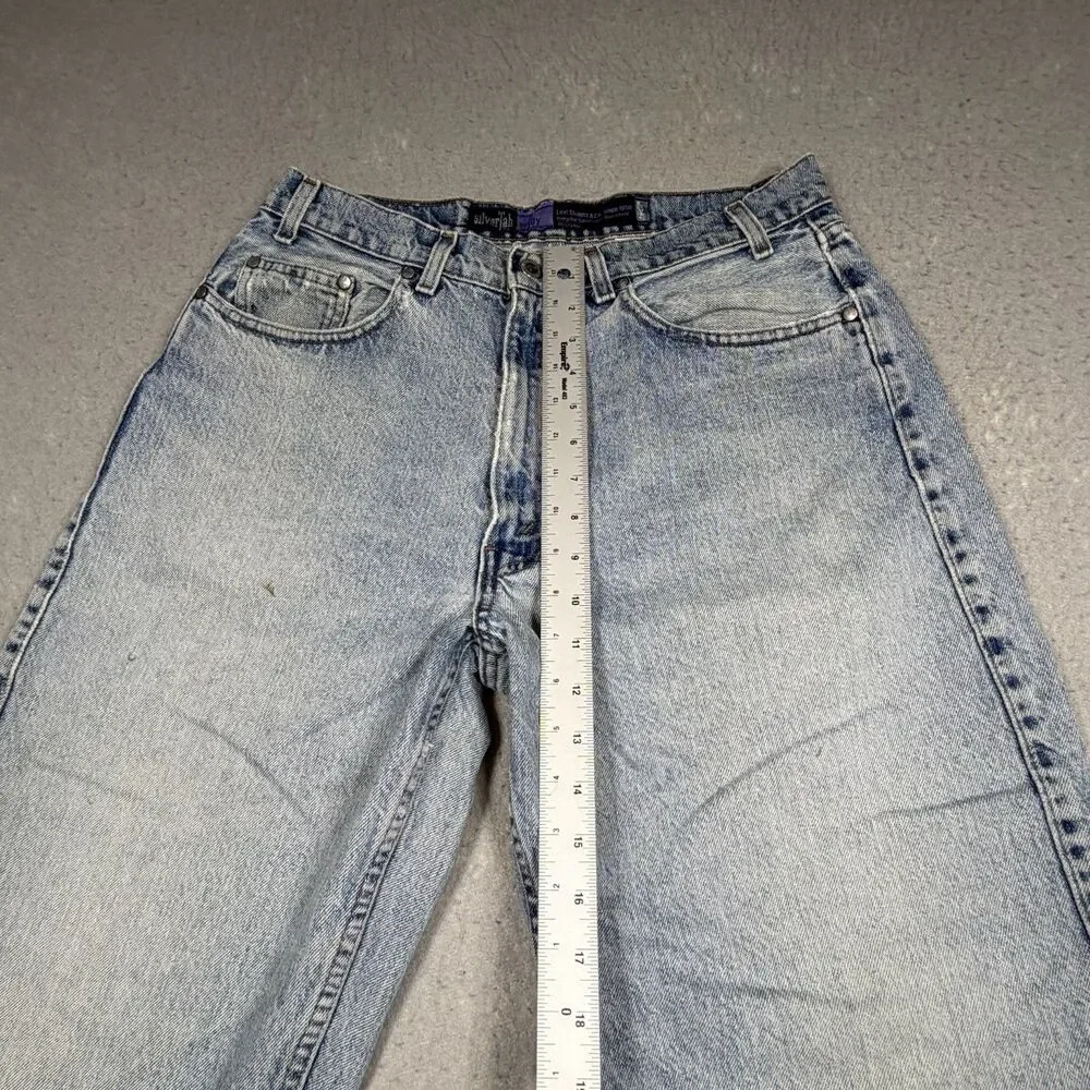 VTG 90s Levis SilverTab Jeans Mens Size 33 Baggy Fit Light Wash Denim Y2k